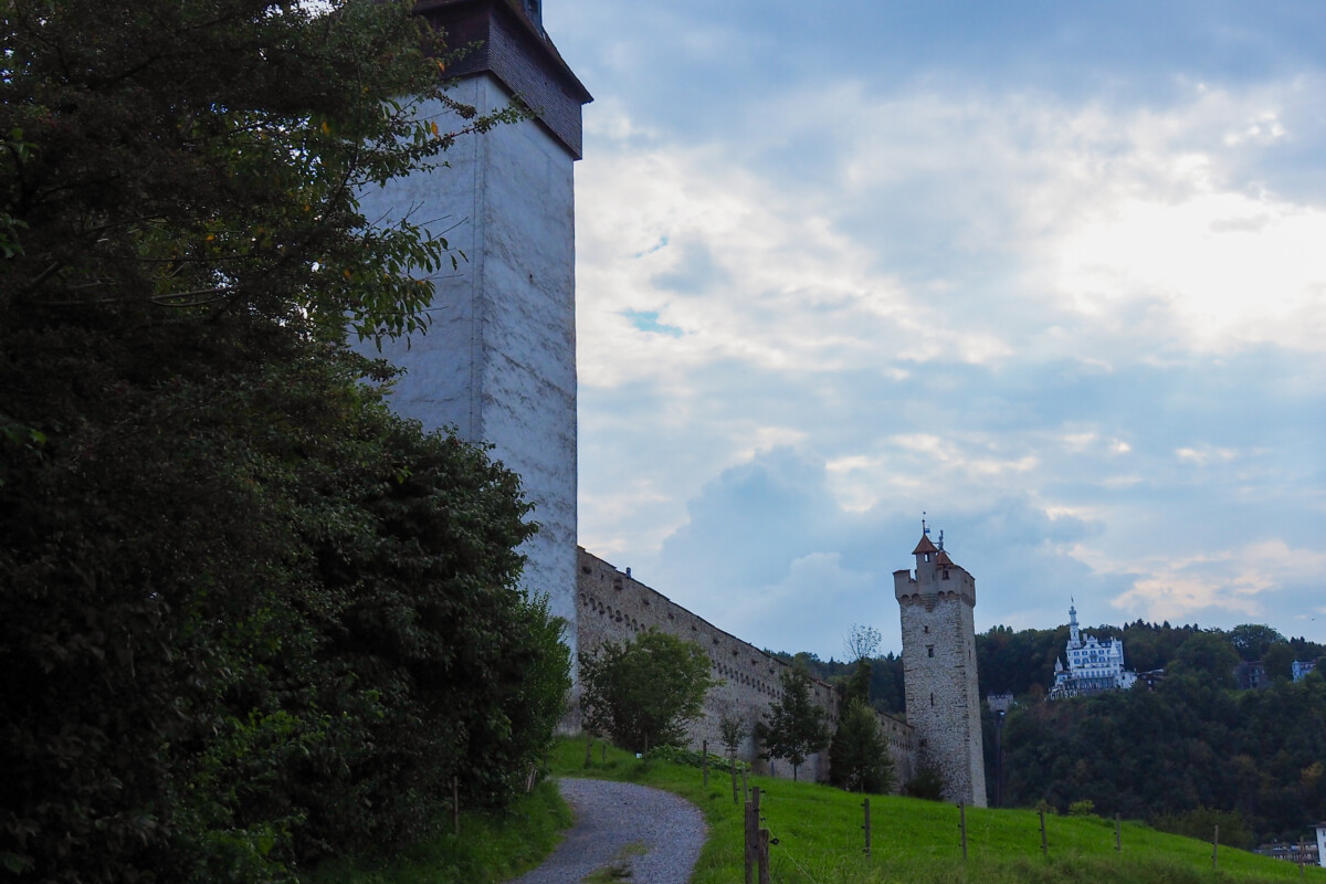 Museggmauer (Old Town Wall) of Lucerne, Switzerland
