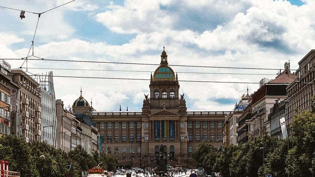 National Museum Prague neoclassical architecture Wenceslas Square