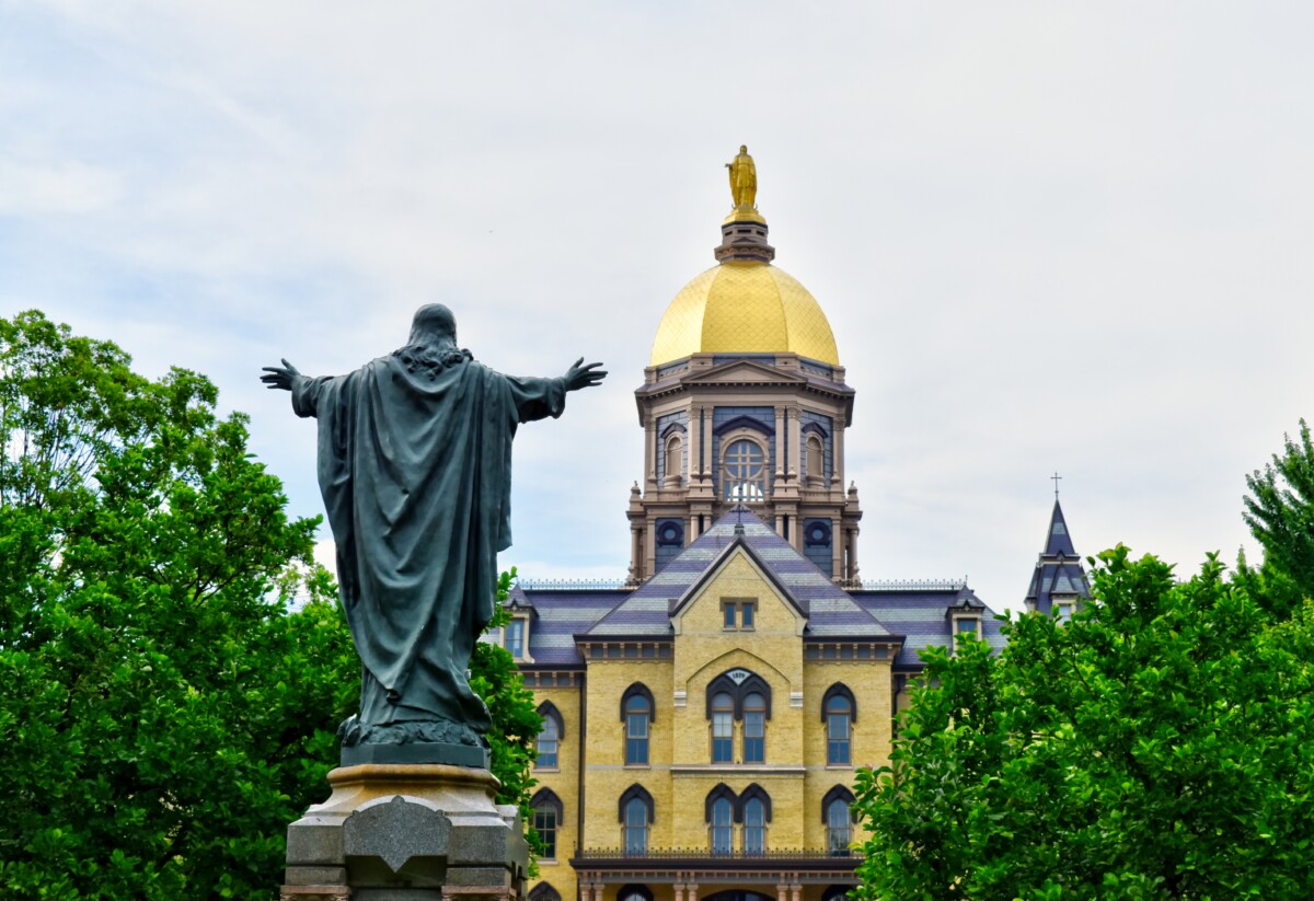 Cathedral at Notre Dame University, South Bend, day trips from Chicago
