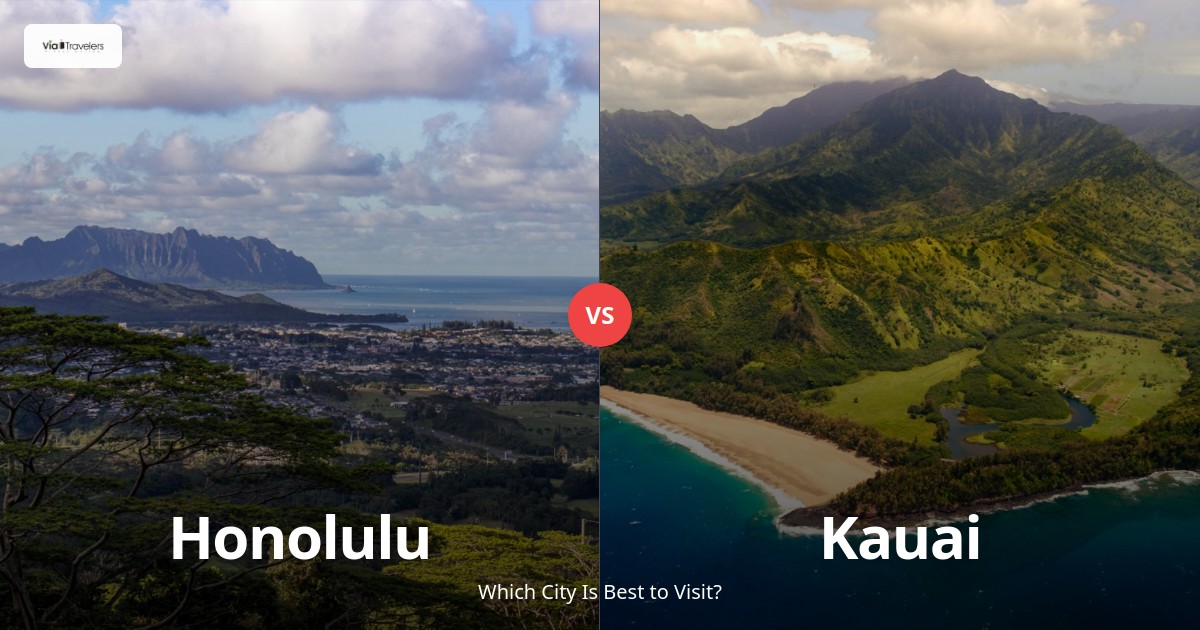 Oahu vs Kauai: Which Hawaiian Island is Better to Visit in 2025? comparison - ViaTravelers Travel Guide