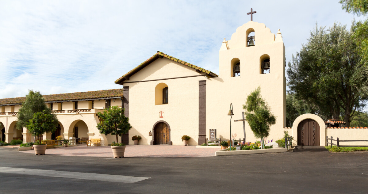 Cloudy day at Santa Ines Mission California