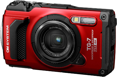 OM SYSTEM Tough TG-7 Red Underwater Camera