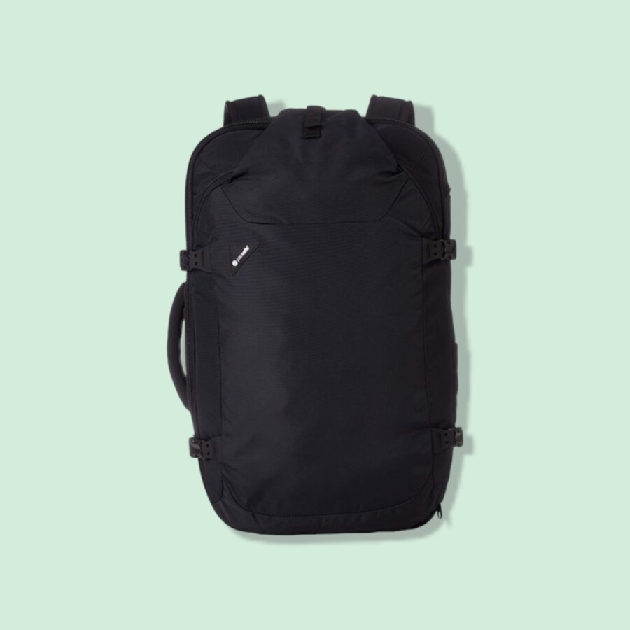 Black Pacsafe Venturesafe EXP45 Anti-Theft Carry-On Travel Backpack