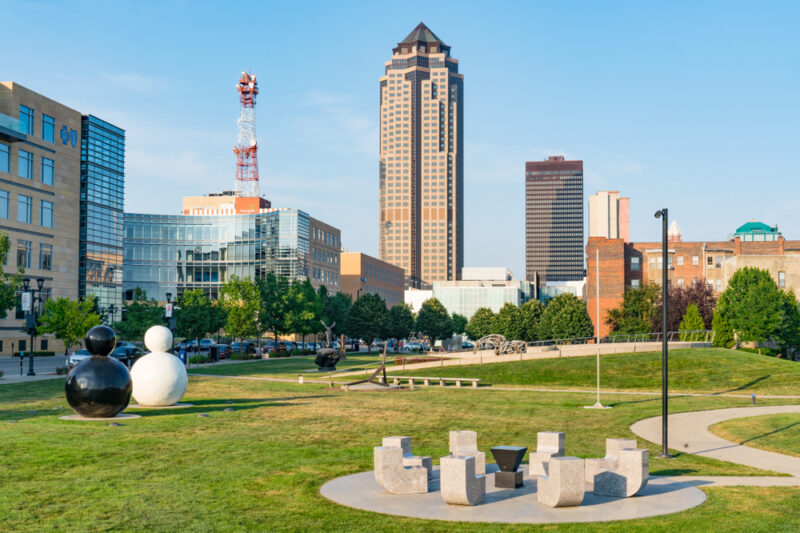 Pappajohn Sculpture Park in Des Moines, Iowa