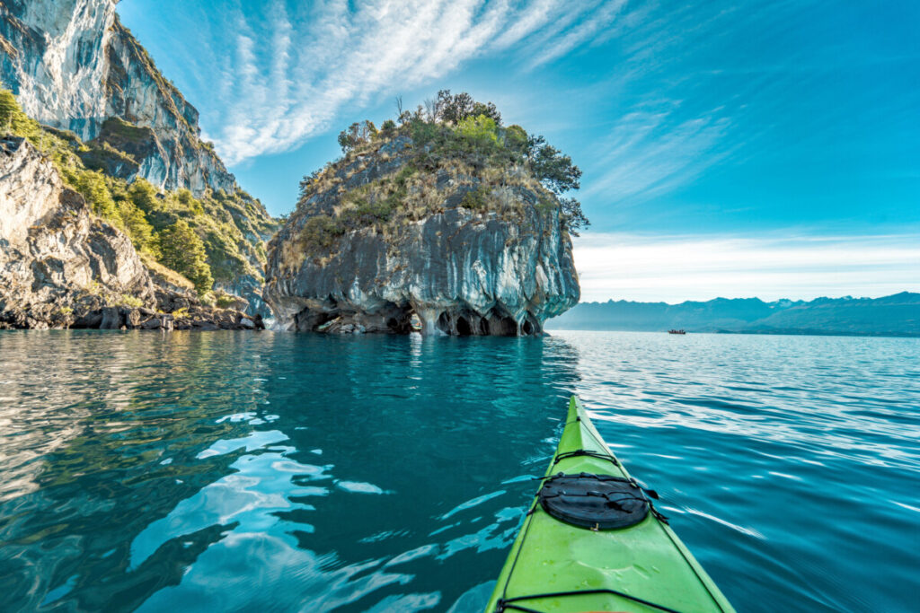 Kayaking to the Marble Caves in Patagonia