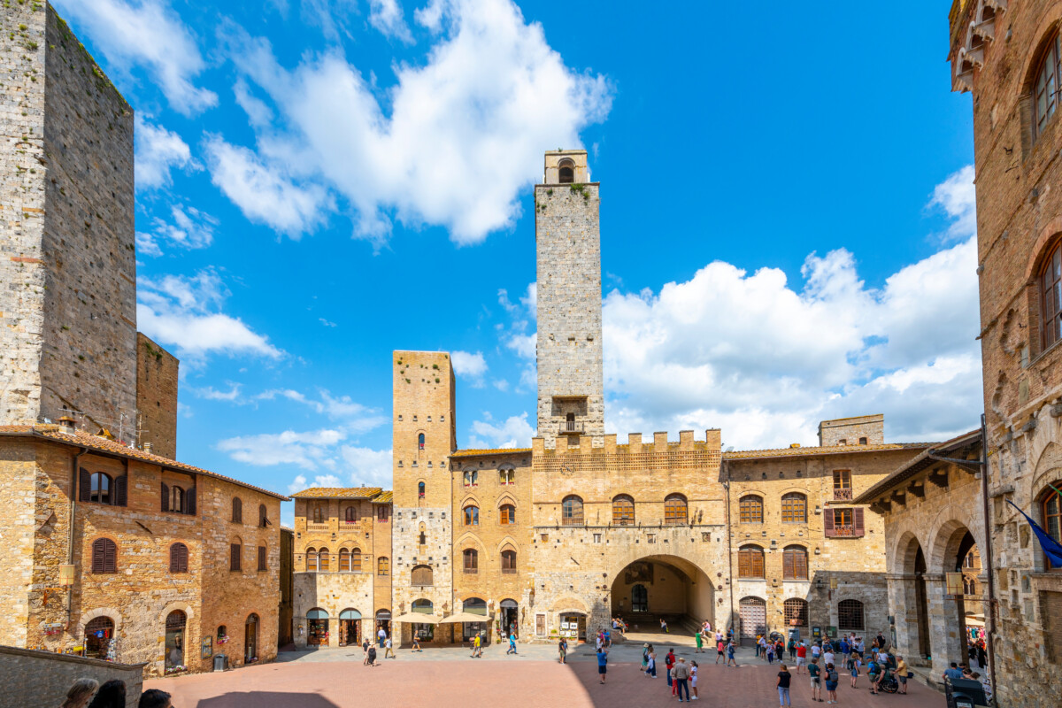 Piazza del Duomo in San Gimignano, Italy