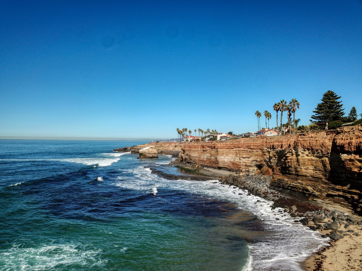 Cliffs in Point Loma, San Diego