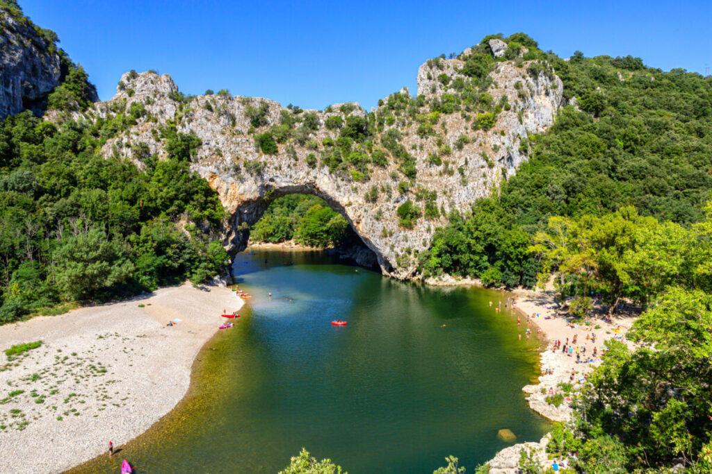Pont d'Arc in Ardèche River, France