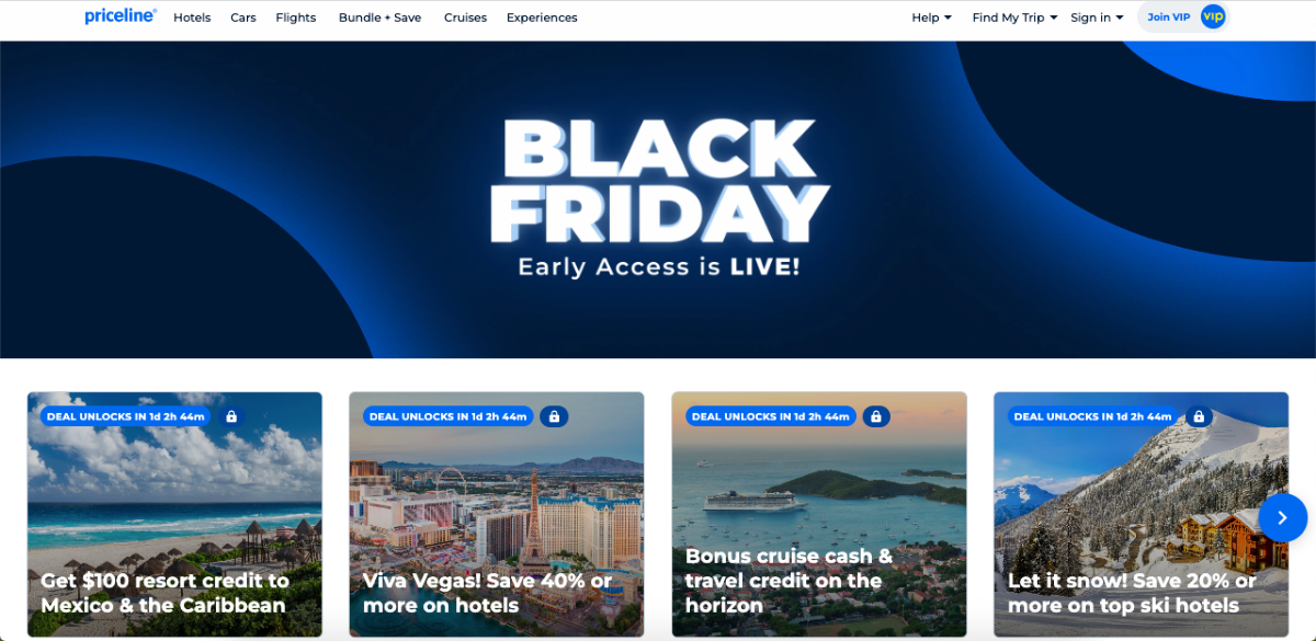Priceline Black Friday Deals