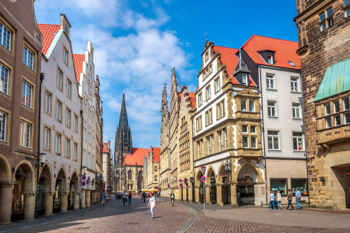 Architecture in Prinzipalmarkt, Münster, Germany