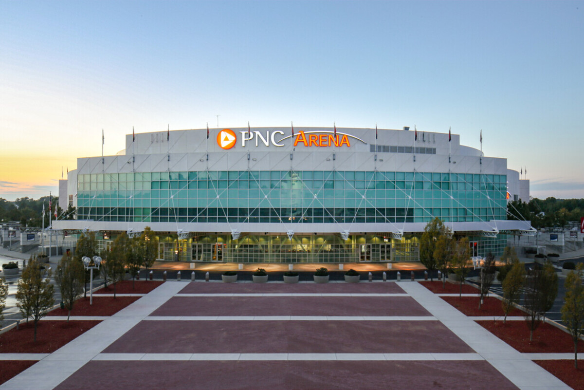 Exterior of PNC Arena in Raleigh , North Carolina