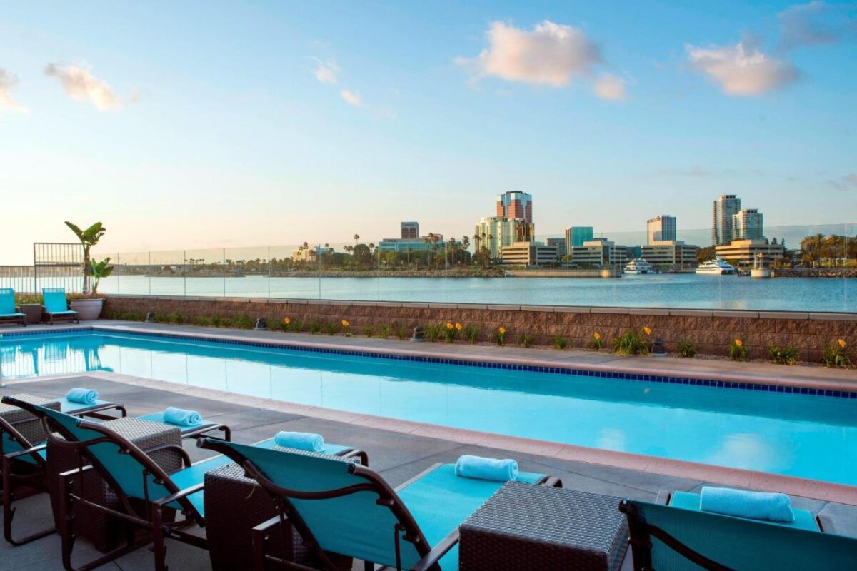 The pool at the Residence Inn Long Beach, California