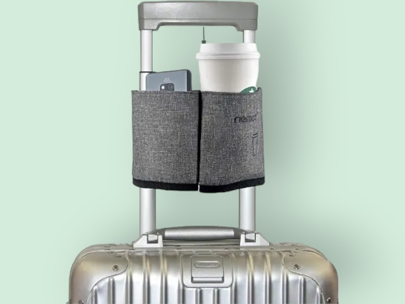 riemot Luggage Travel Cup Holder on a Luggage
