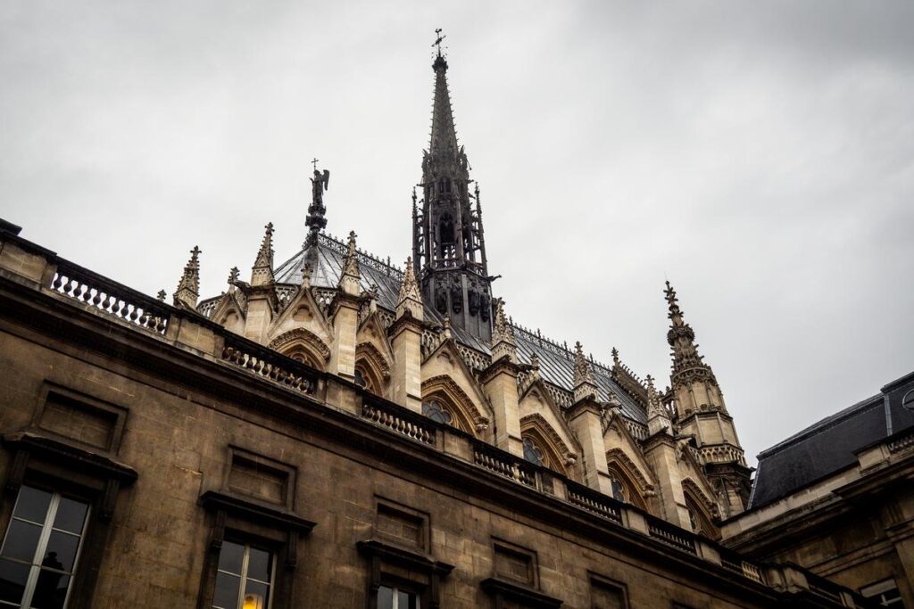 Gothic architecture majesty at Sainte-Chapelle, Paris - exterior view