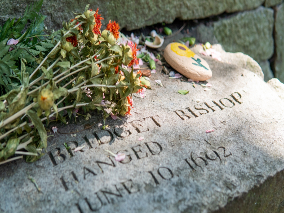 Tomb with Flowers in Salem, Massachusetts