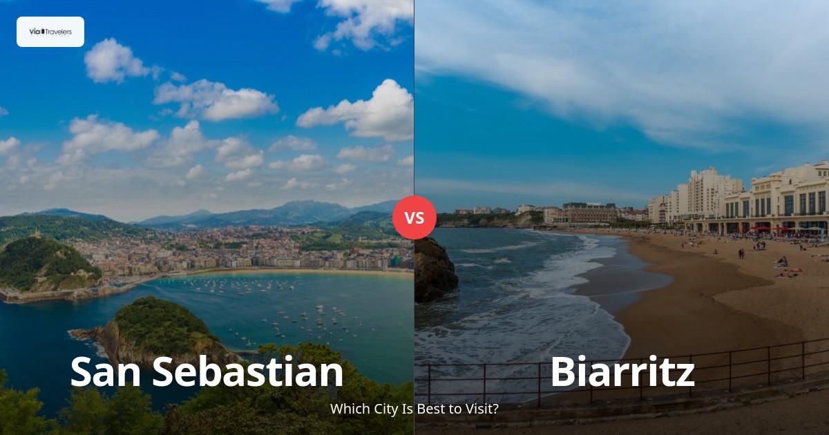 San Sebastian vs Biarritz: Which Coastal Gem is Better to Visit in 2025? comparison - ViaTravelers Travel Guide