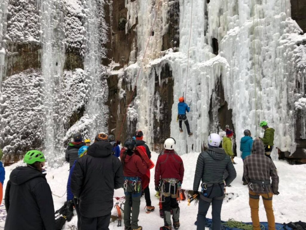 Sandstone Ice Festival in Hinckley, Minnesota