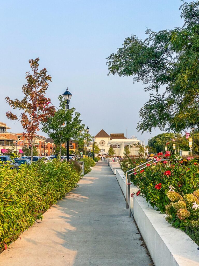 Scenic boardwalk stroll in Wayzata, MN - downtown charm and natural beauty