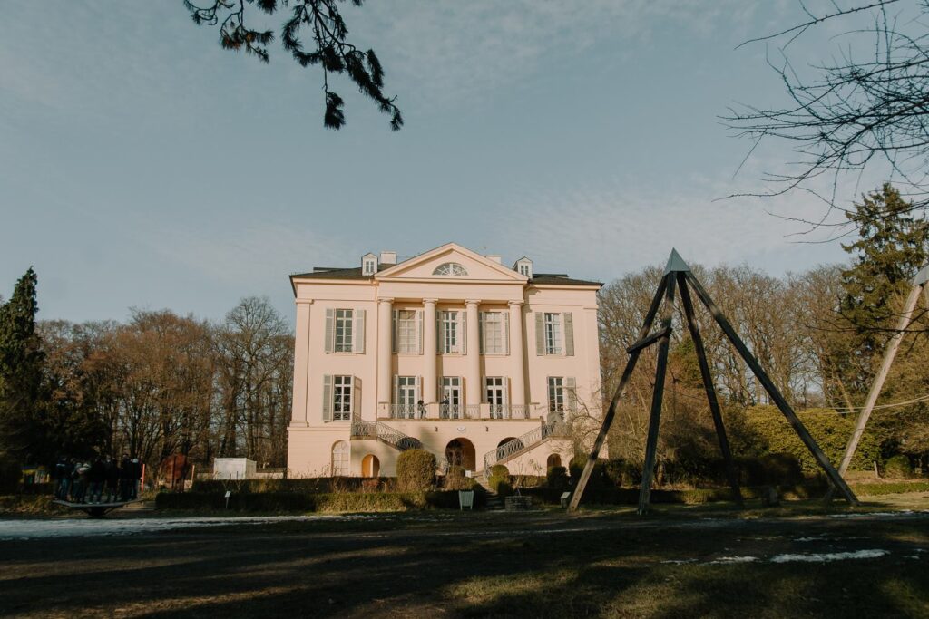 Exterior and structure of Schloss Freudenberg, Wiesbaden, Germany