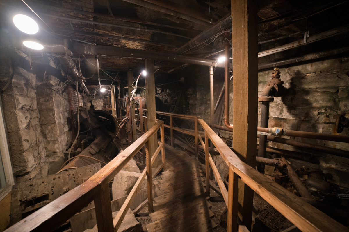 Seattle Underground pathway and look in Seattle, Washington