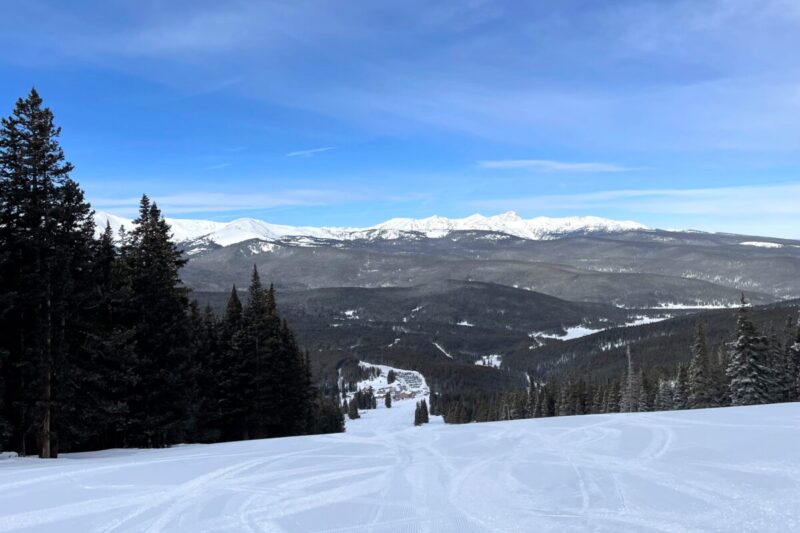 Ski Cooper in Leadville, Colorado, with views of the Chicago Ridge.