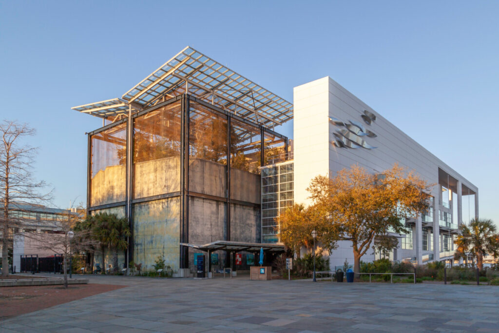 South Carolina Aquarium building exterior in Charleston, South Carolina