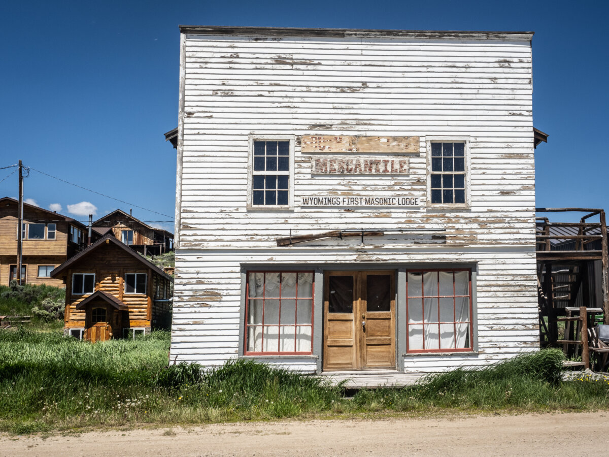 The South Pass City Mercantile in the ghost town of South Pass City, Wyoming