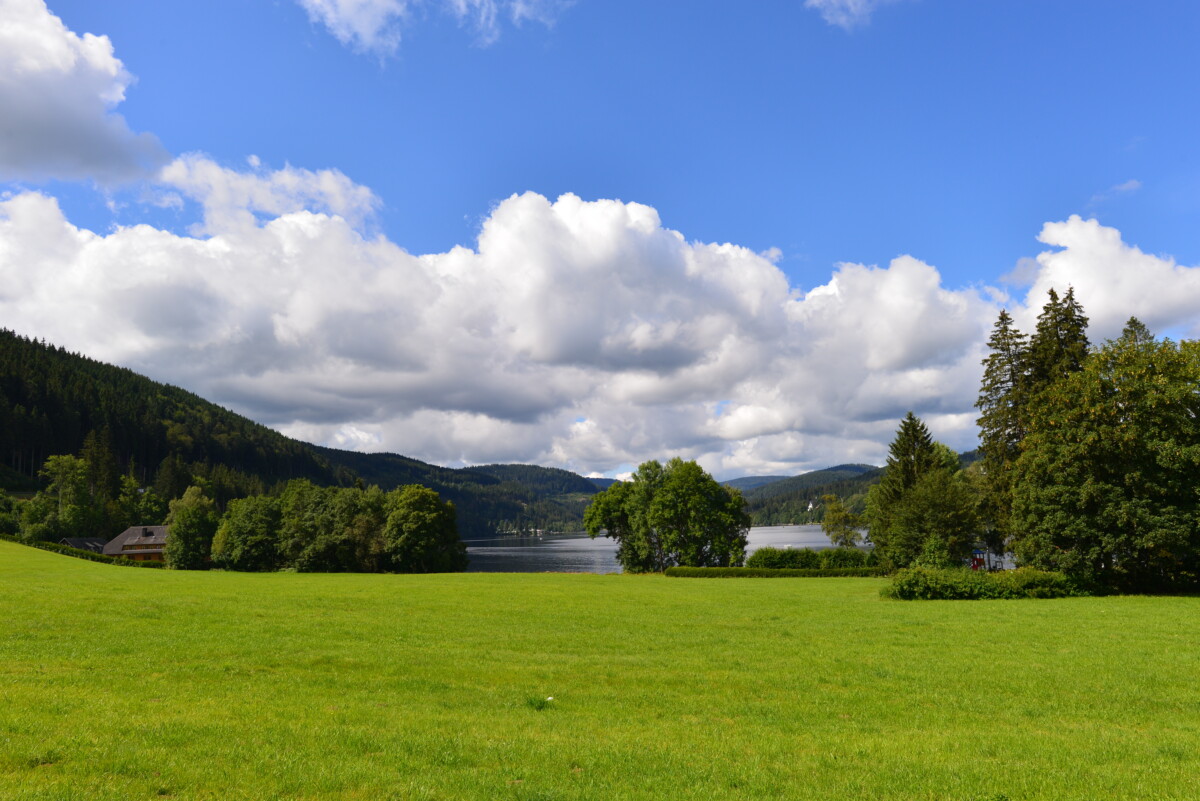 View of the Titisee Lake at Südschwarzwald or the Southern Black Forest in Germany
