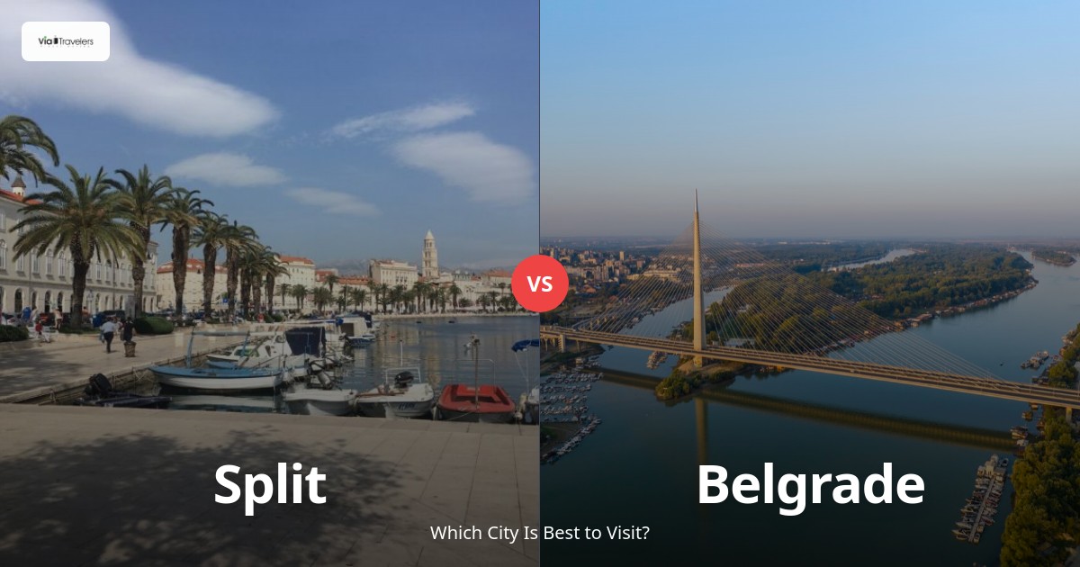 Split vs Belgrade: Which City is Better to Visit in 2025? comparison - ViaTravelers Travel Guide