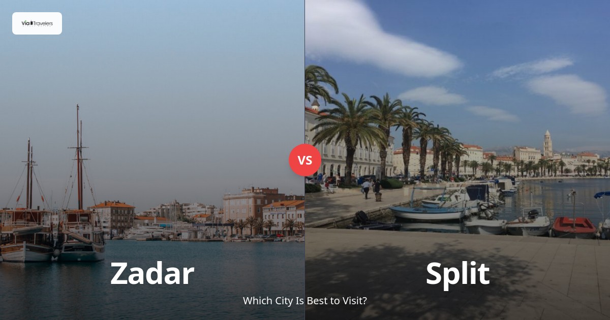 Split vs Zadar: Which Croatian Coastal City is Better to Visit in 2025? comparison - ViaTravelers Travel Guide