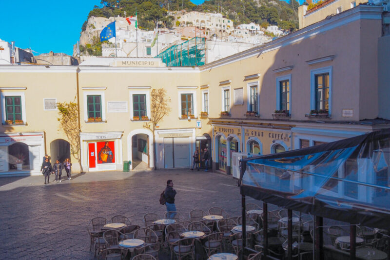 Shopping Square in Capri, Italy