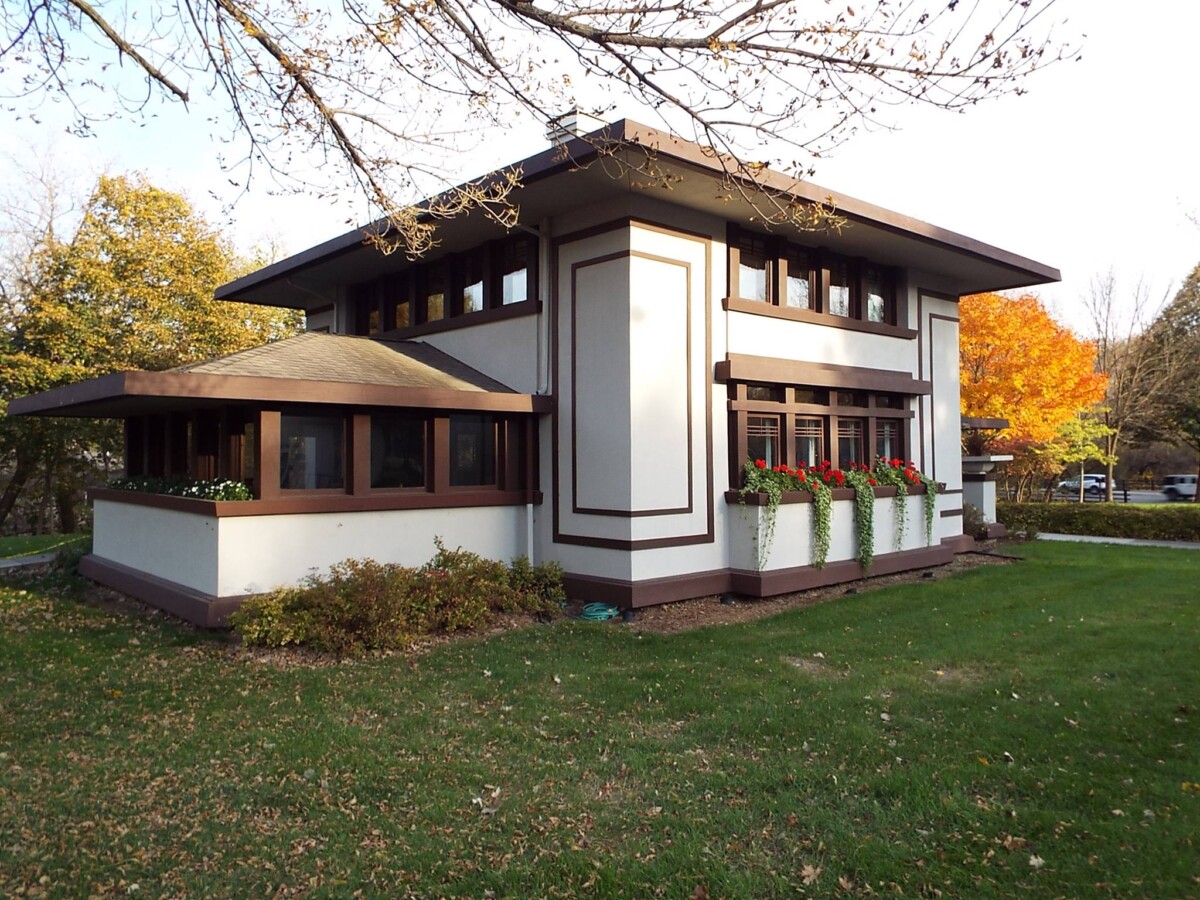 Frank Lloyd Wright Stockman House Museum in Mason City, Iowa