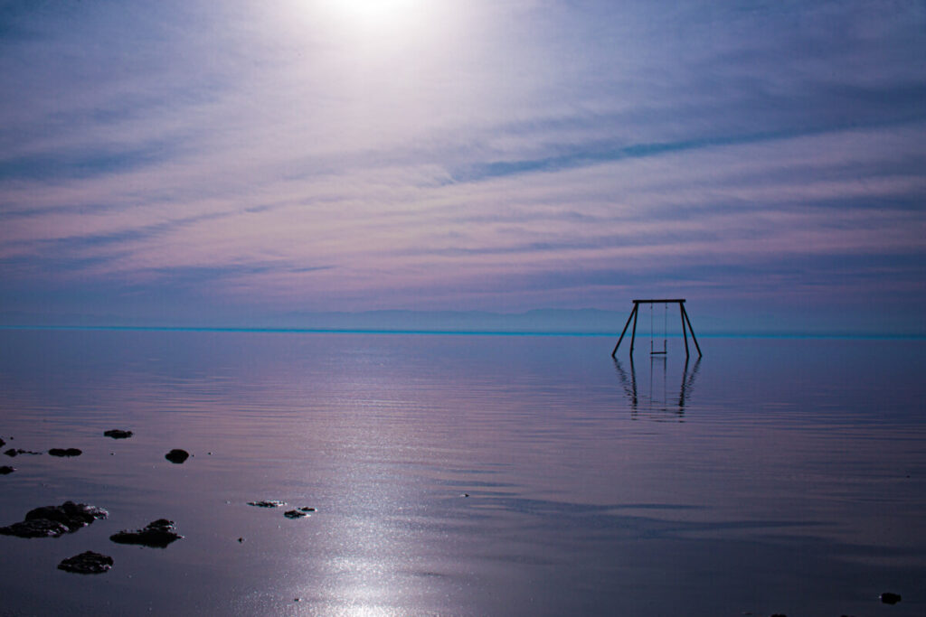 Swing at the Salton Sea, California