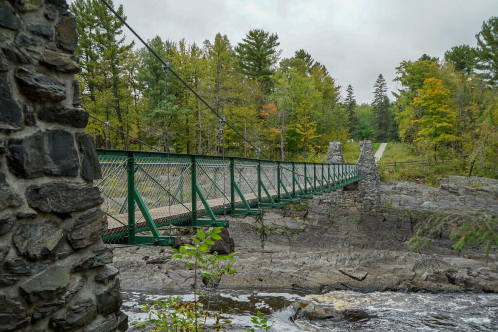 Swinging Bridge in Jay Cooke State Park, Carlton, Minnesota