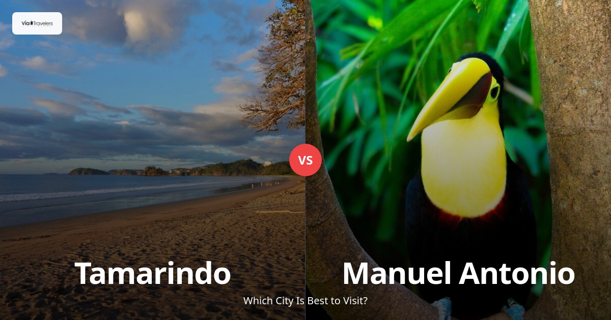 Tamarindo vs Manuel Antonio: Which Costa Rican Paradise to Visit in 2025? comparison - ViaTravelers Travel Guide