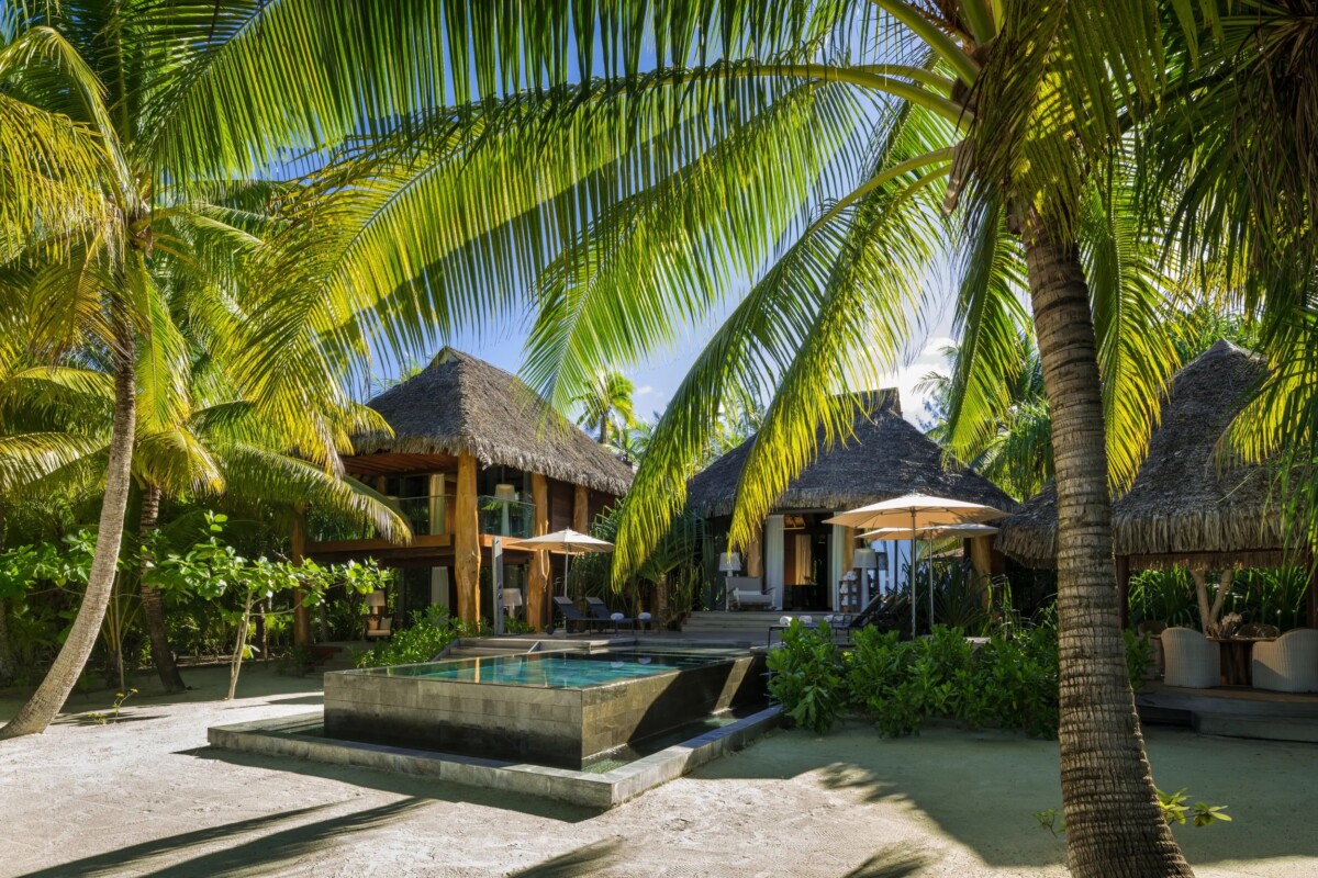 Beach villa at The Brando on Tetiaroa island in French Polynesia