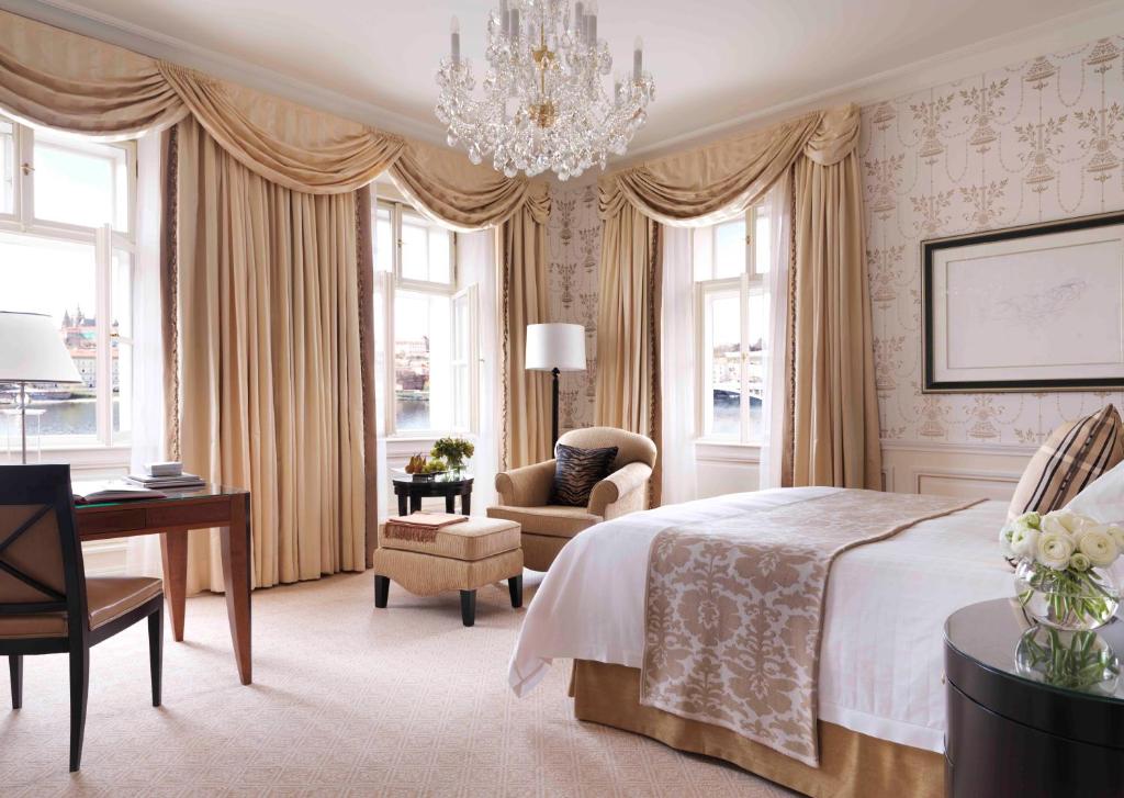 Luxury room interior of Four Seasons Hotel Prague