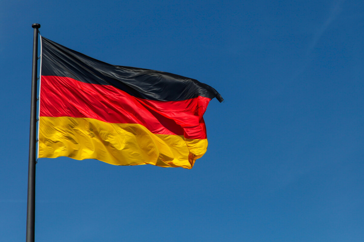 Germany Flag on a pole