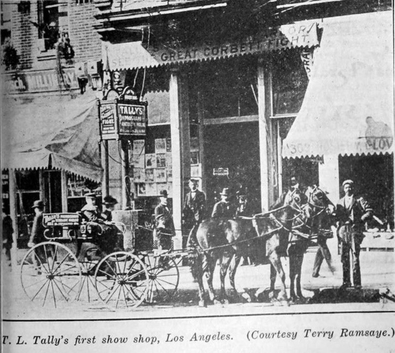 Thomas Lincoln Tally's First Movie Show Shop