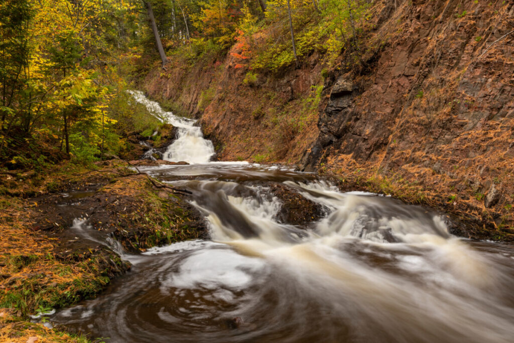 Tischer Creek Falls in Duluth, Minnesota