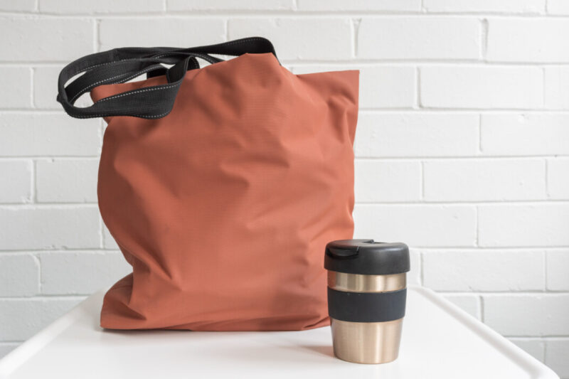 Travel Tote Bag on a White Background