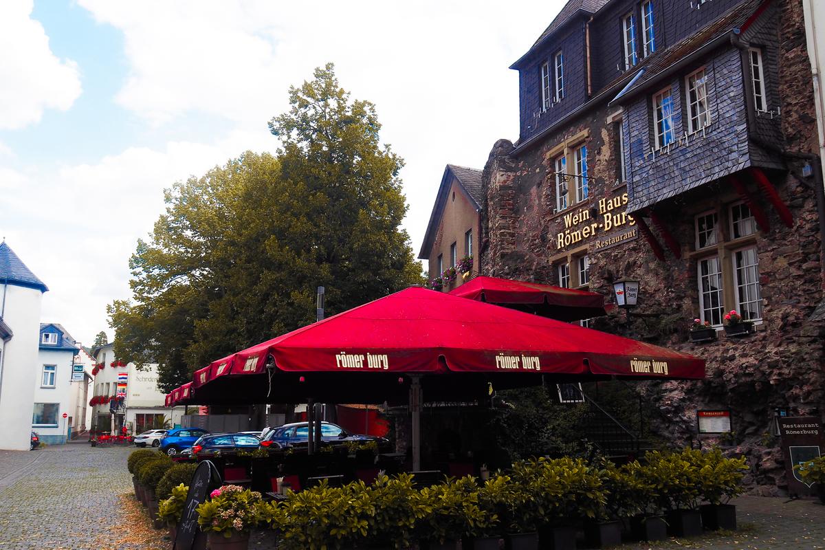 Historic Weinhause Römer Burg restaurant in Boppard