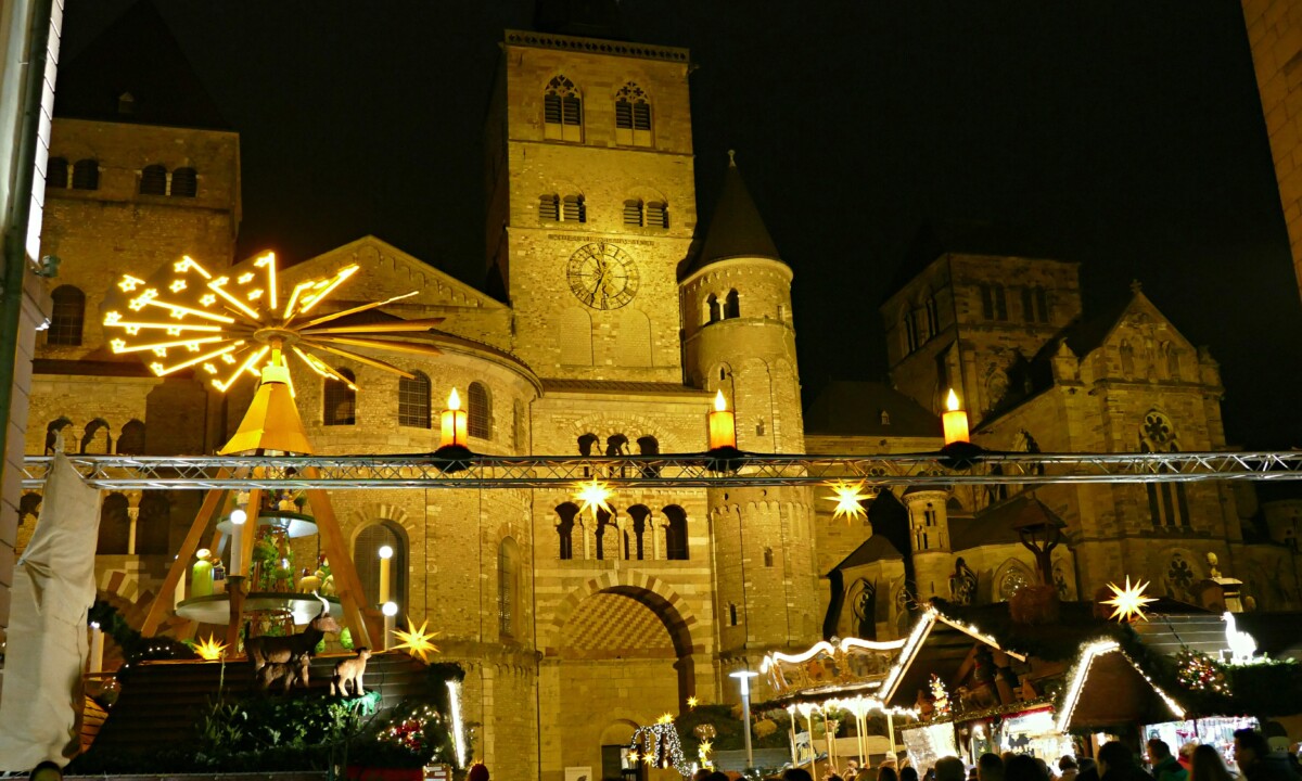 Trier Christmas Market at Night