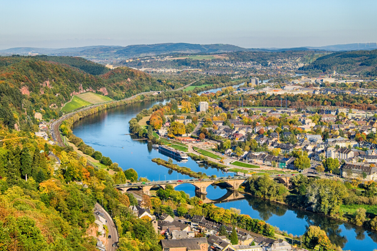 Aerial view of Trier, Germany