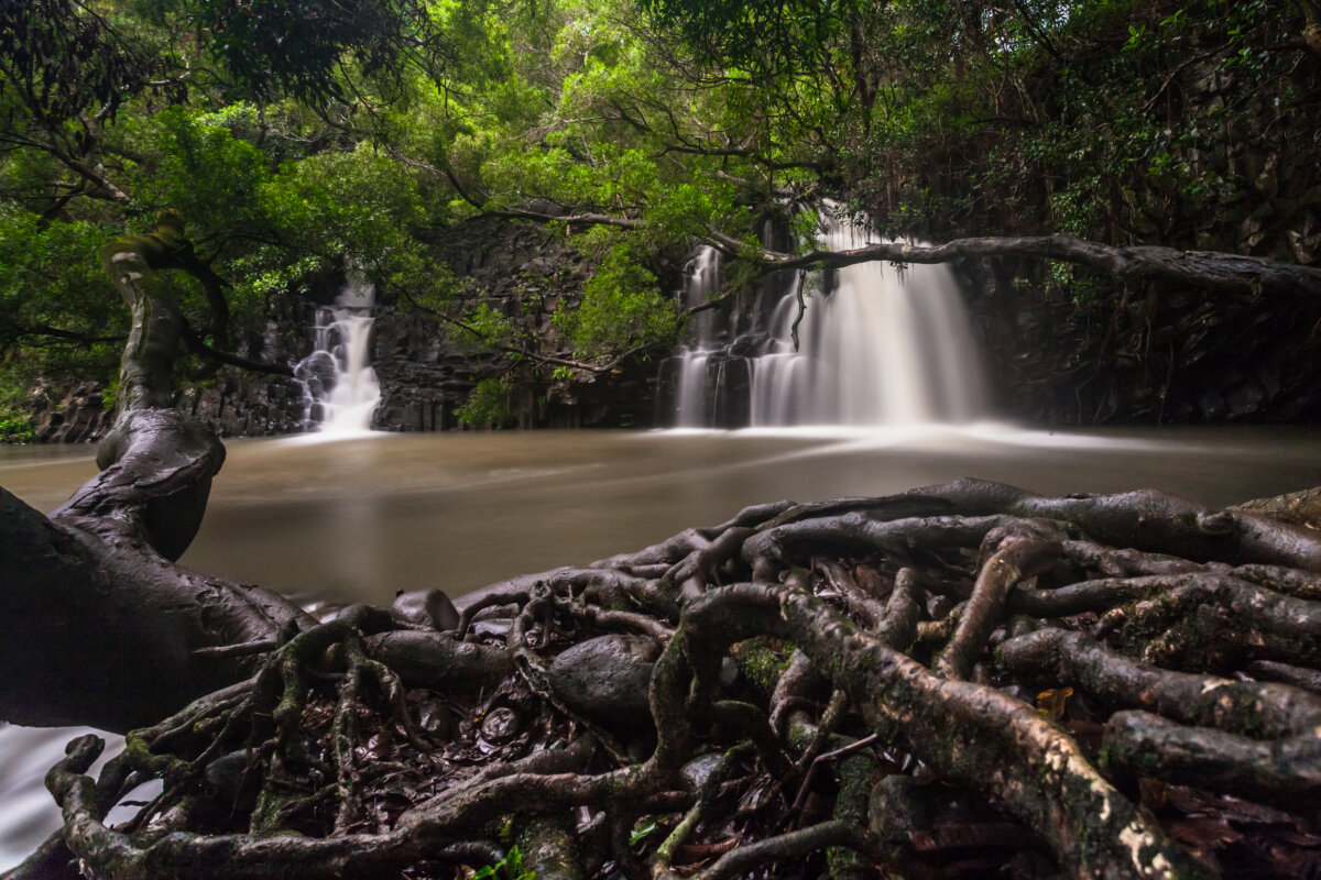 Twin Falls in Maui, Hawaii