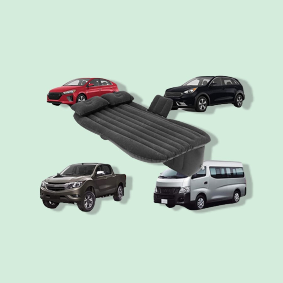 VaygWay Inflatable Car Air Mattress in color black