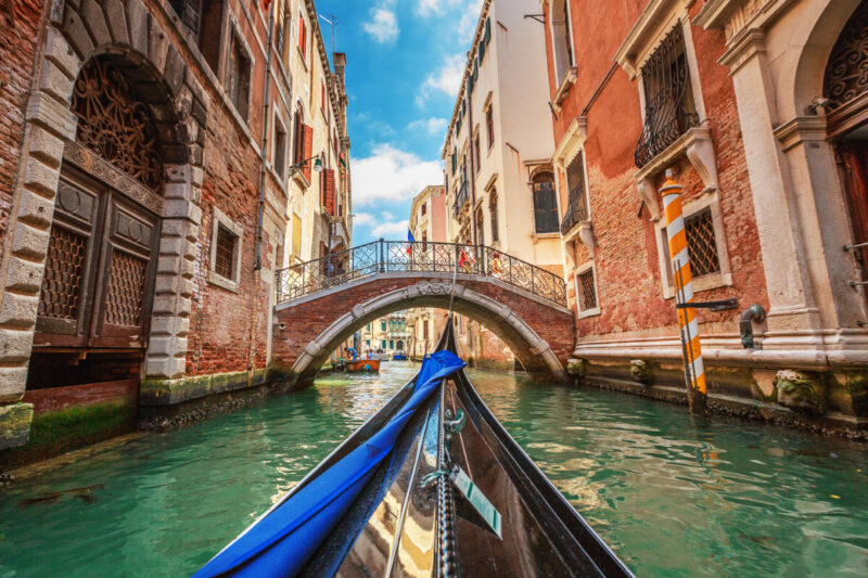 Gondola ride on Venice Grand Canal