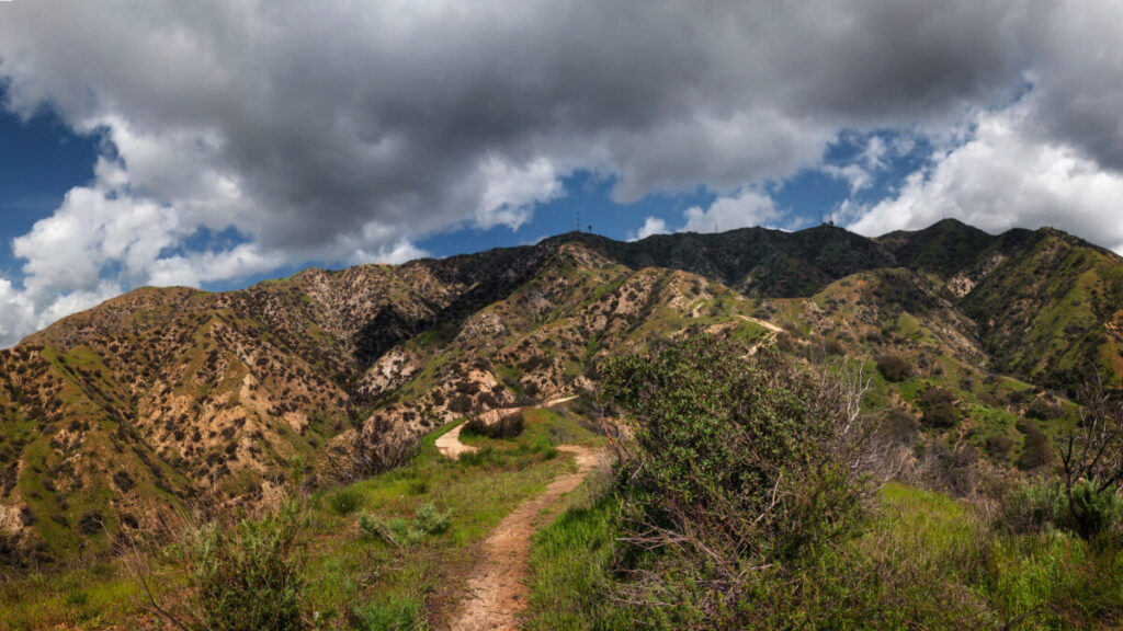 Panorama of the Verduga Mountains, California
