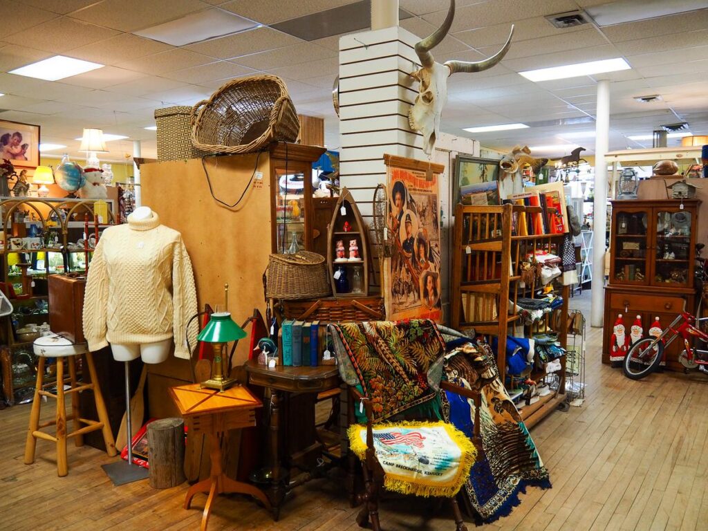 Antique shop in Lindstrom, offering diverse collection of historical memorabilia and vintage Americana.