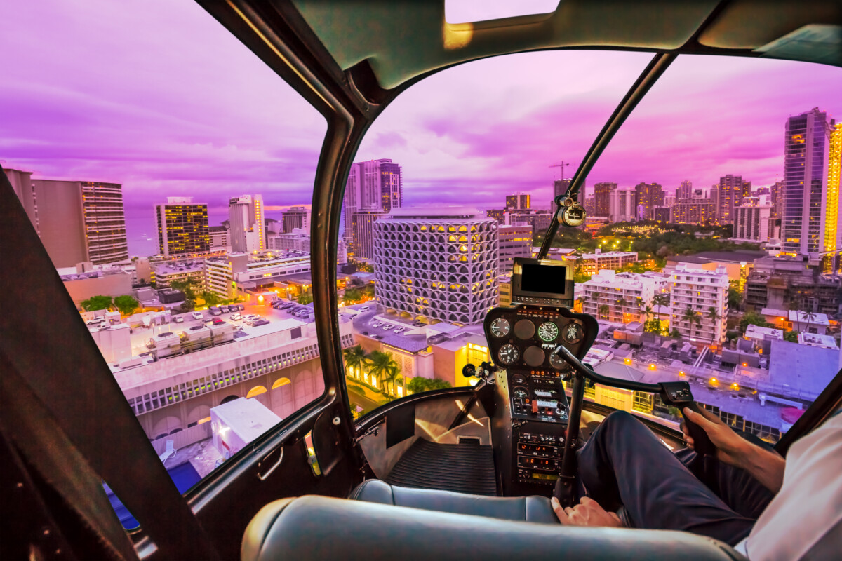 Helicopter on Waikiki
